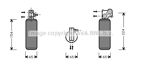 AVA QUALITY COOLING Kuivain, ilmastointilaite RTD254